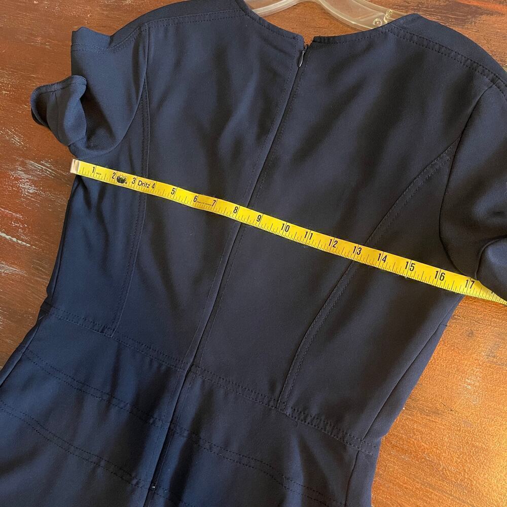 Banana Republic Women's Fit & Flare Classic Knee Length Navy Dress Size 6 - Picture 5 of 8